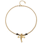 "Ser Rebel" Gold Dragonfly Necklace