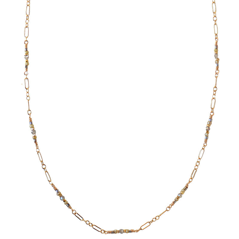 "Dawn Mix" Station Necklace - thin style