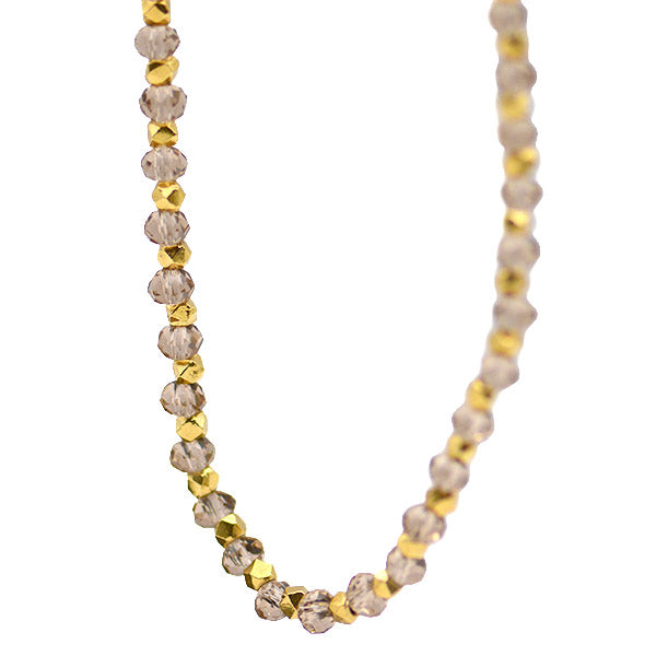 Champagne Crystal Necklace