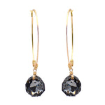 Crystal Drop Hoops