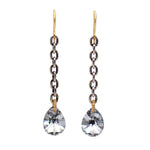 Swarovski Silver Chain Drop Earrings