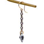 Swarovski Silver Chain Drop Earrings