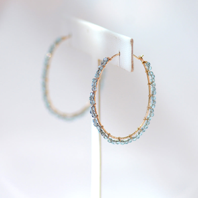 London Blue Topaz Hoops