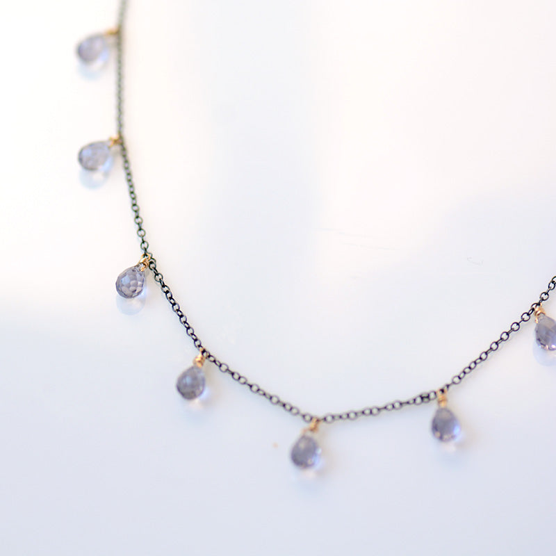 Iolite Quartz Necklace
