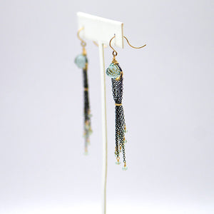 Green Quartz Earrings