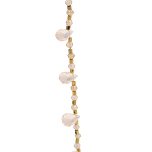 Peach Quartz & Champagne Zircon Necklace