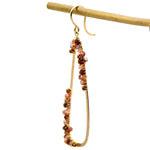 Golden Swarovski Drop Earrings