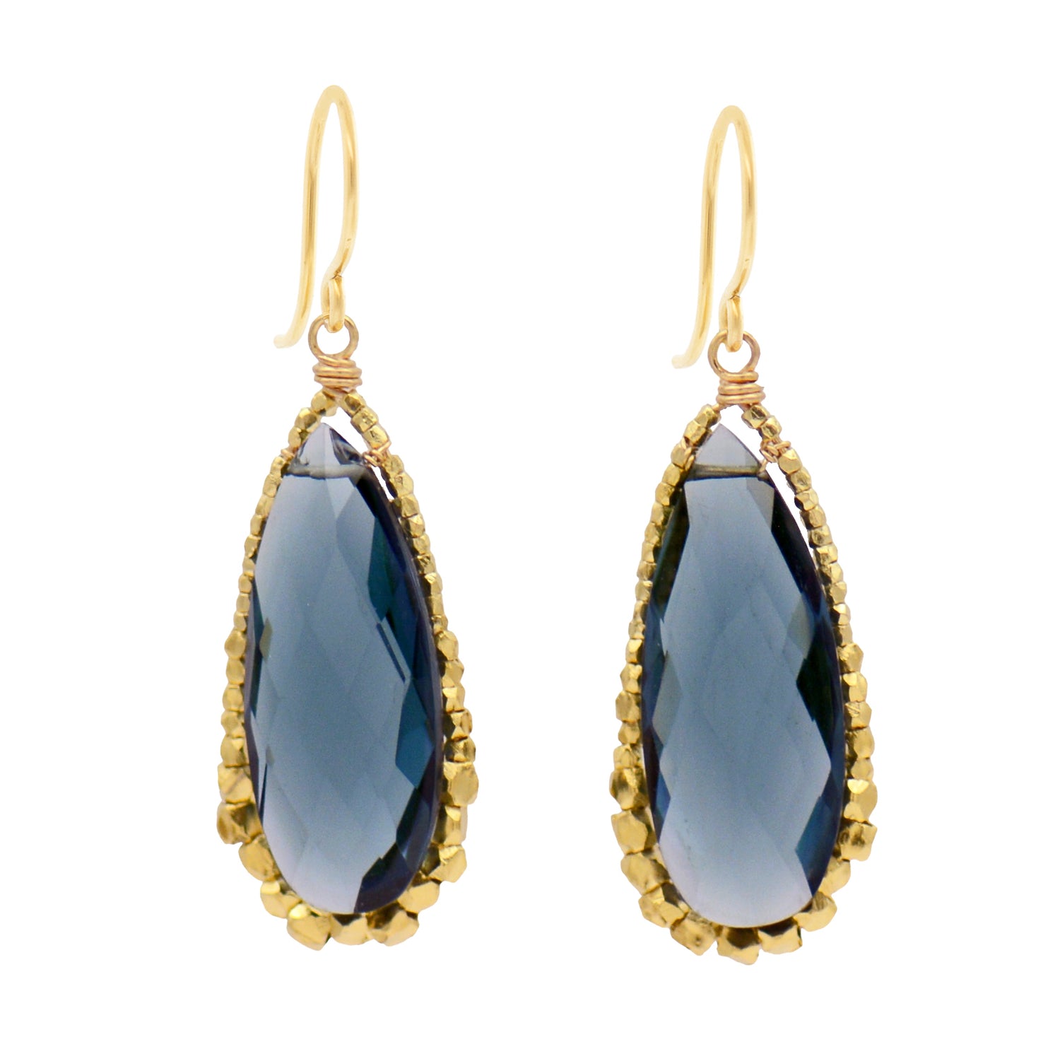 London Blue Quartz Earrings