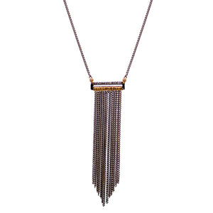 Long Fringe Diamond Necklace