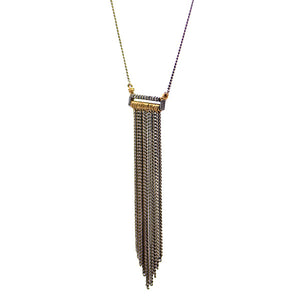 Long Fringe Diamond Necklace