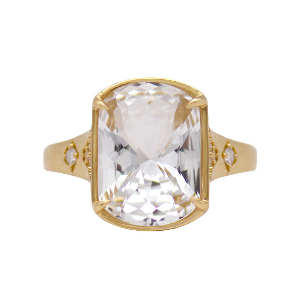 White Topaz Ring