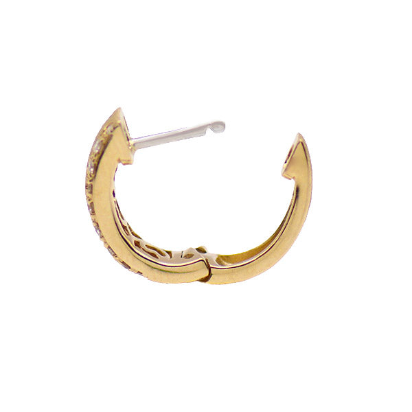Confetti Diamond Huggie Hoop Earrings