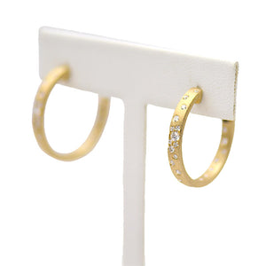 Large Diamond Confetti Hoop Earrings