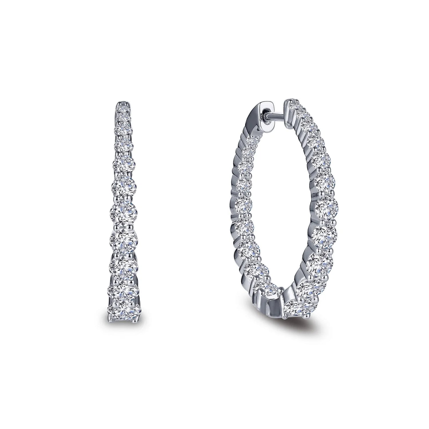 Graduated Sparkling Hoops