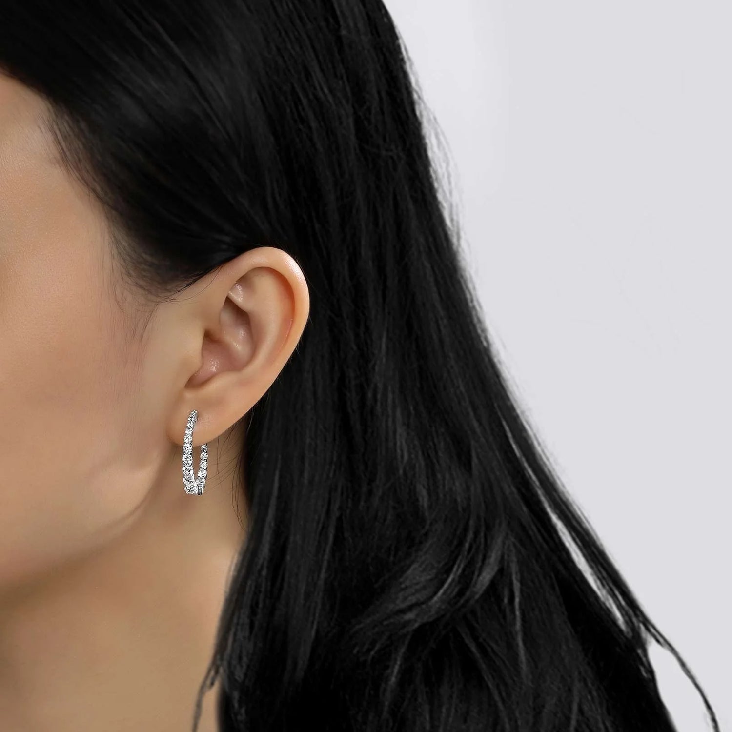 Graduated Sparkling Hoops