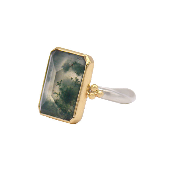 Moss Agate Ring