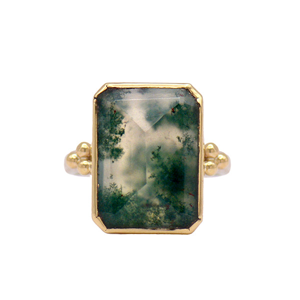 Moss Agate Ring