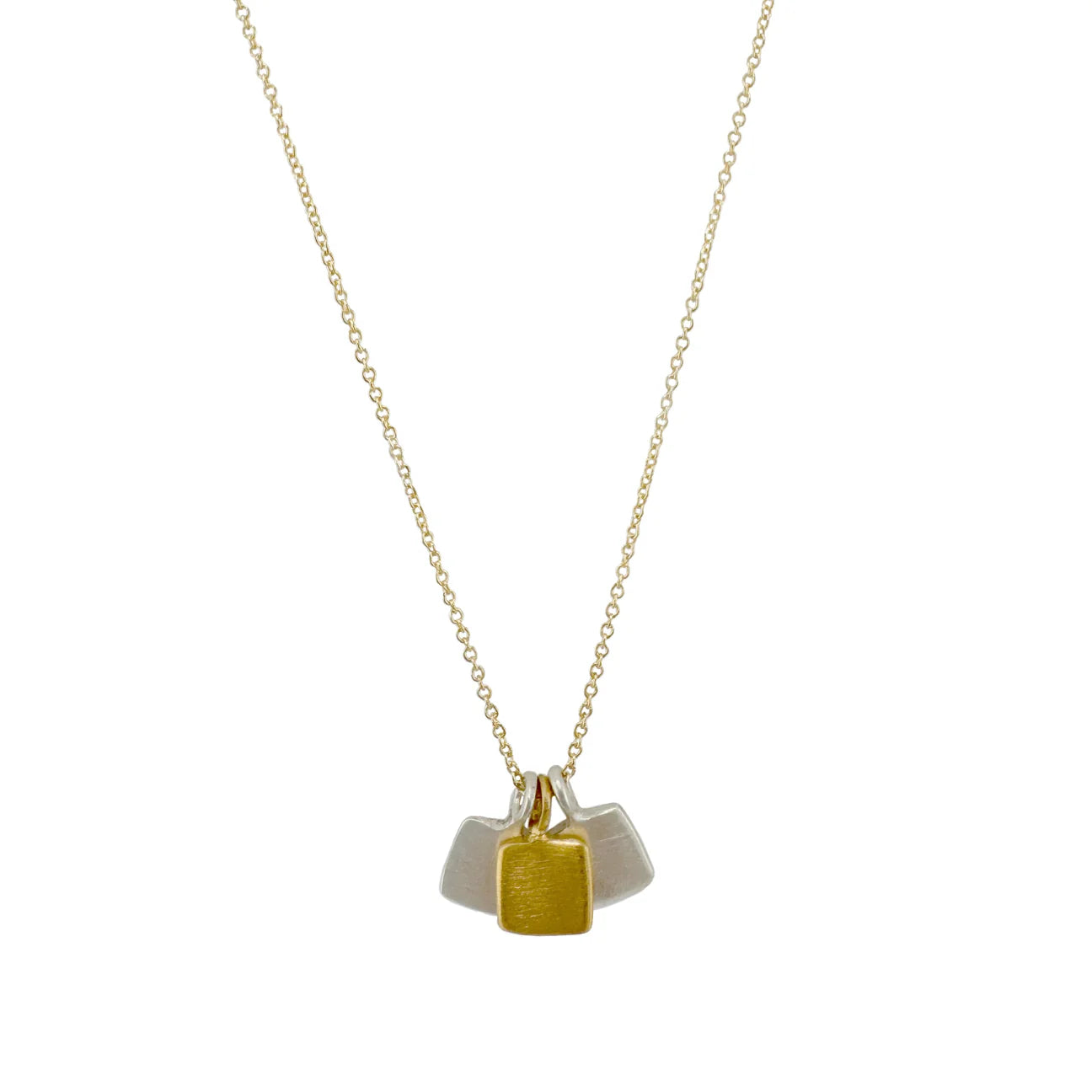 "Three Tiny Squares" Necklace