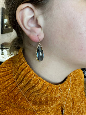 London Blue Quartz Earrings