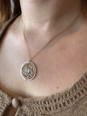 Gold & Quartz Necklace