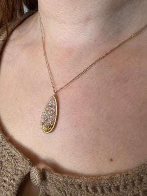 Golden Crystal Necklace
