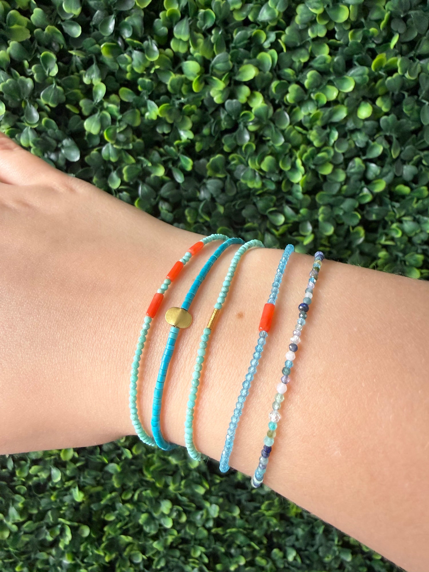 Turquoise & Gold Bracelet