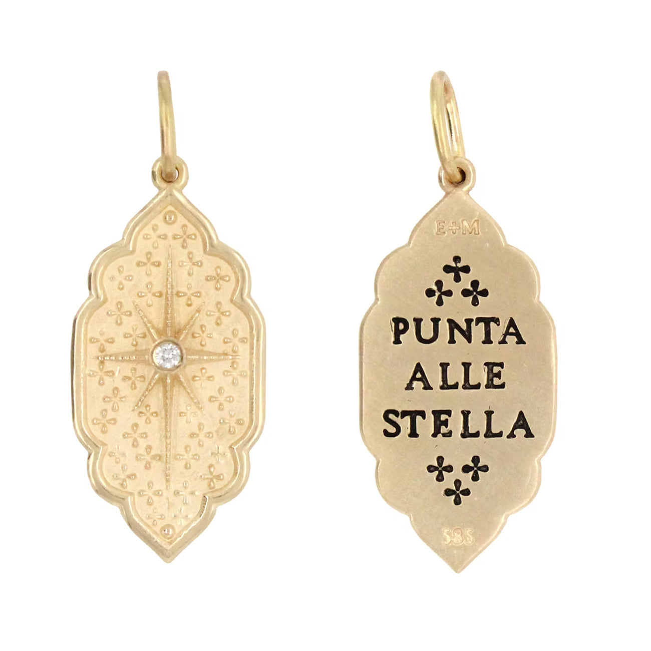 Elongated North Star Diamond Charm