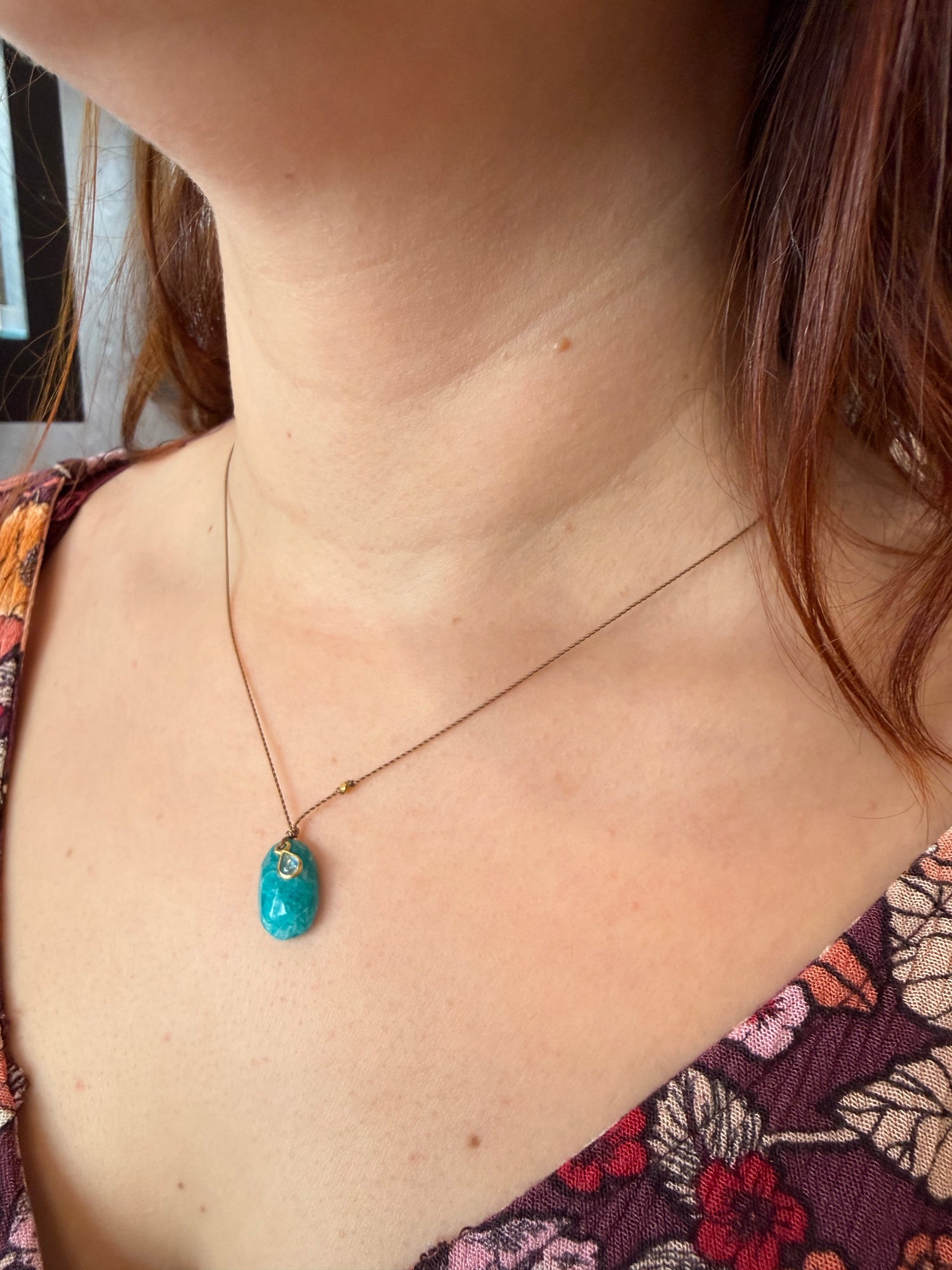 Amazonite & Moonstone Necklace