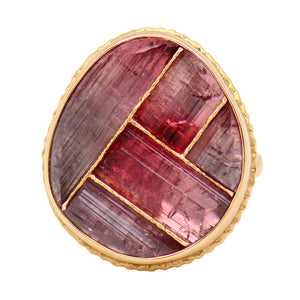 Mosaic Tourmaline Ring