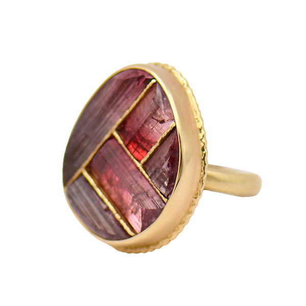 Mosaic Tourmaline Ring