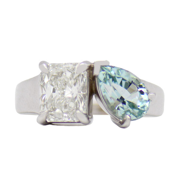 Tourmaline & Diamond Ring