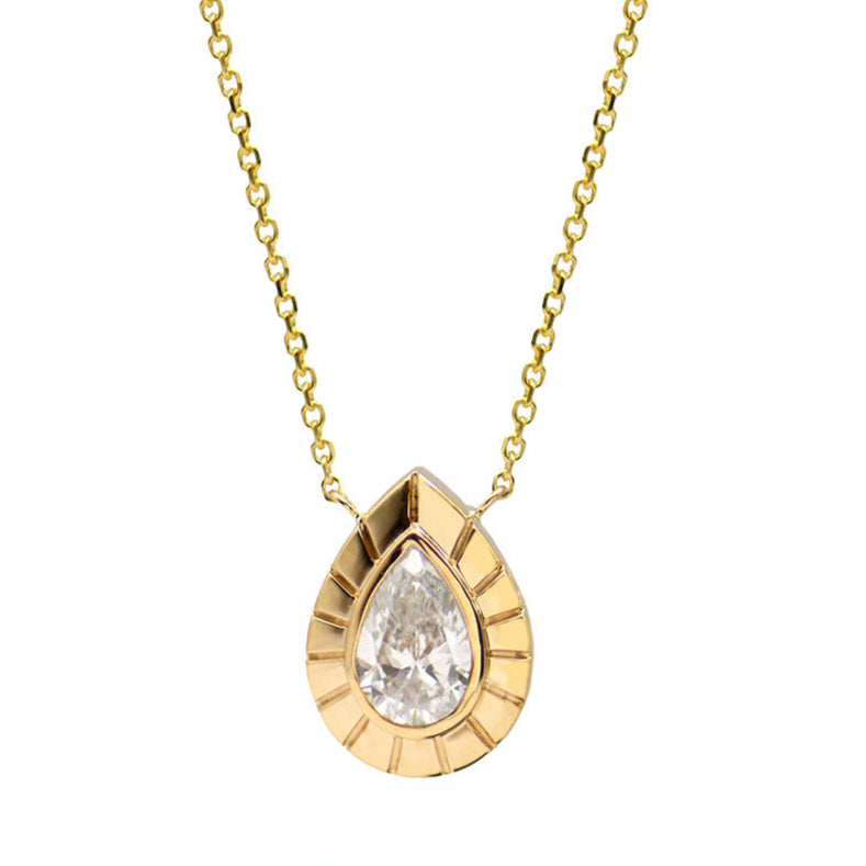 Pear Diamond Necklace