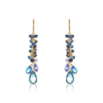 Long Petite Cluster Earrings