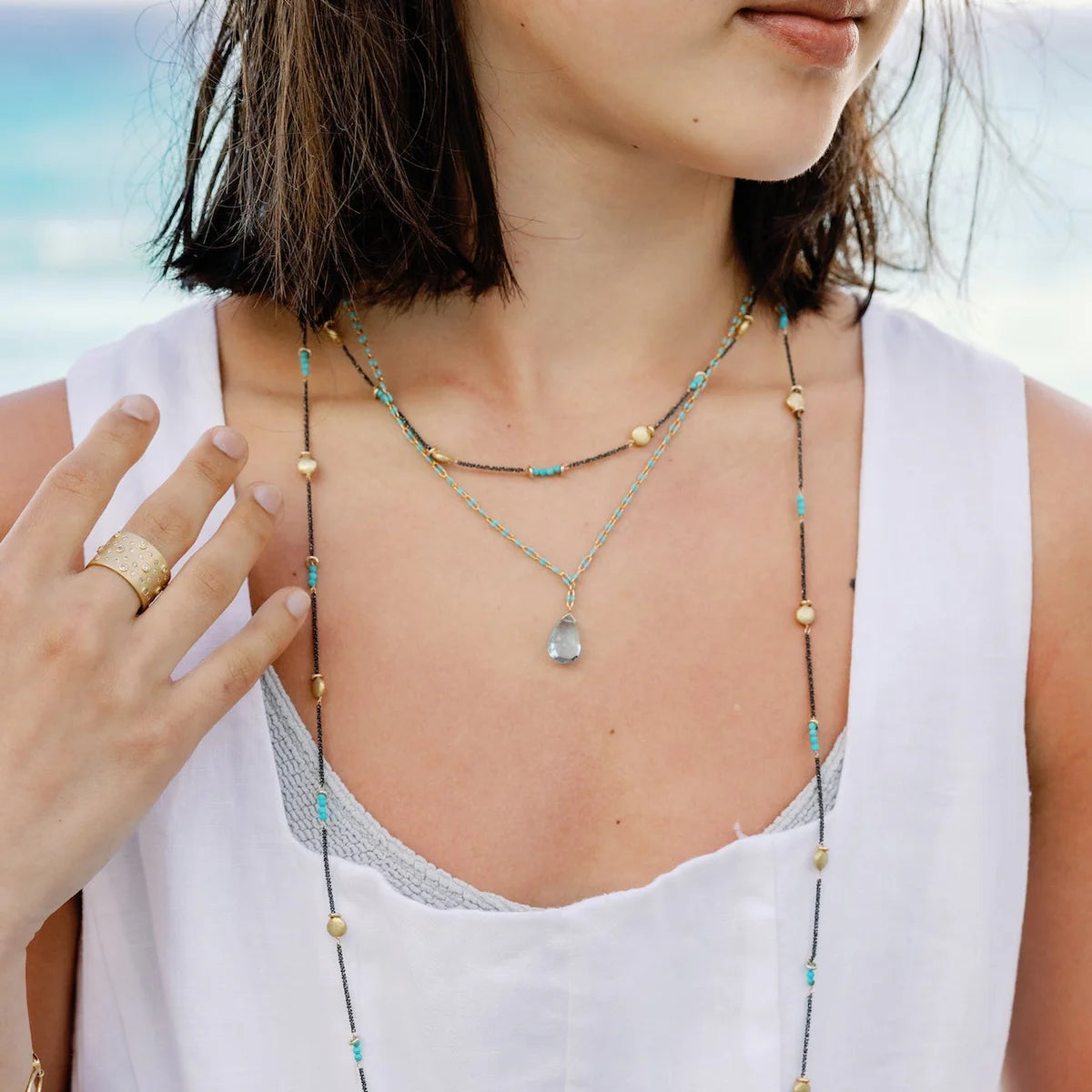 "Eclipse" Turquoise Necklace