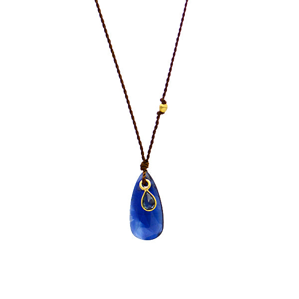 Kyanite & Sapphire Necklace