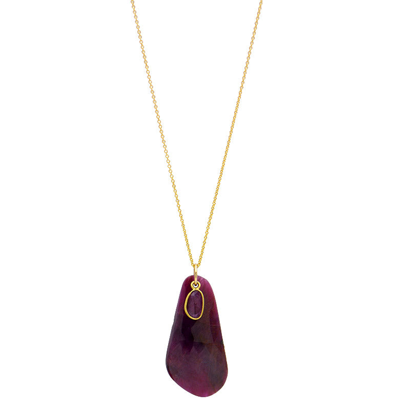 Ruby & Sapphire Necklace