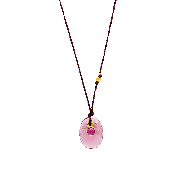 Tourmaline & Ruby Necklace
