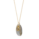 Labradorite & Diamond Necklace