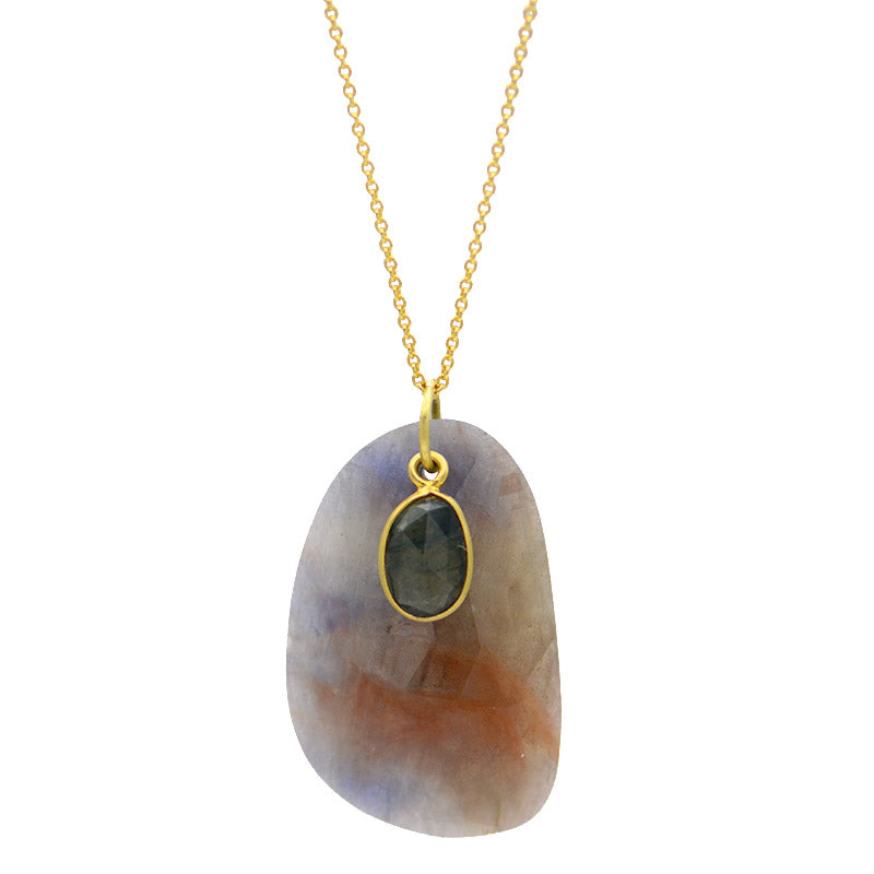 Double Sapphire Necklace