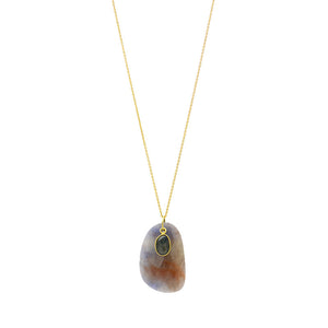 Double Sapphire Necklace