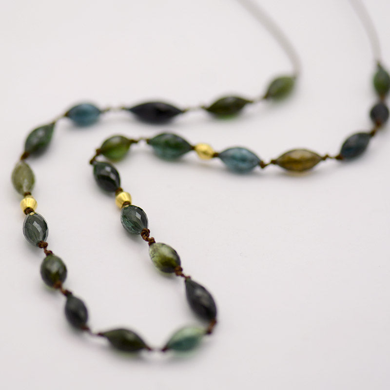 Blue/Green Tourmaline Necklace