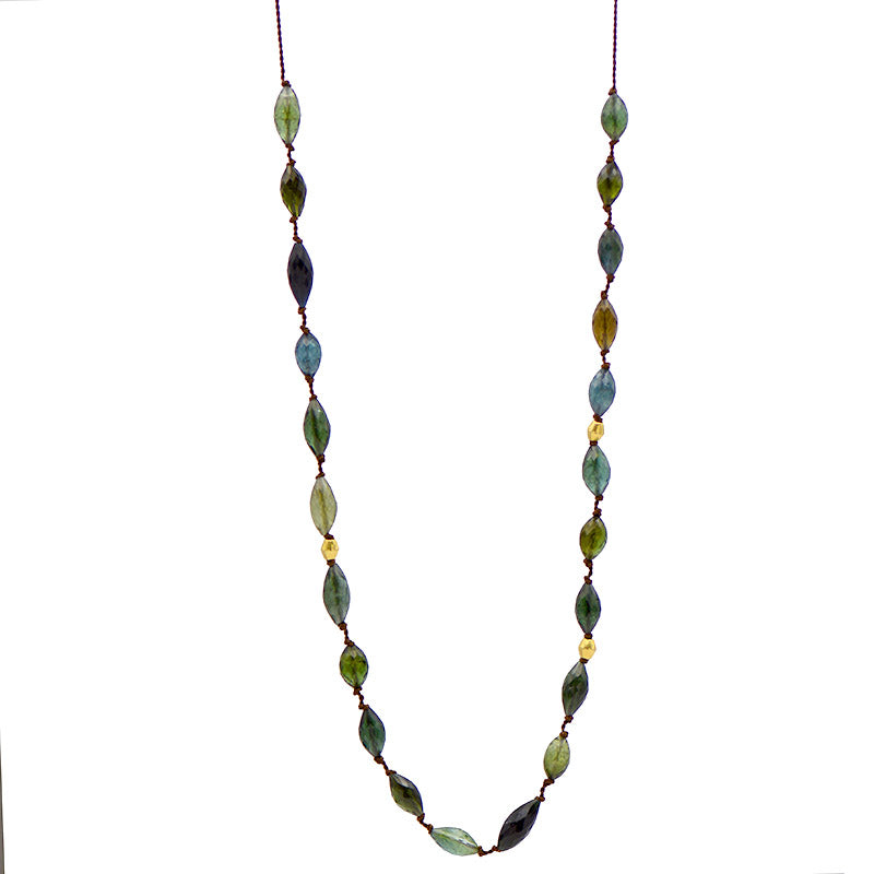 Blue/Green Tourmaline Necklace
