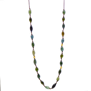 Blue/Green Tourmaline Necklace