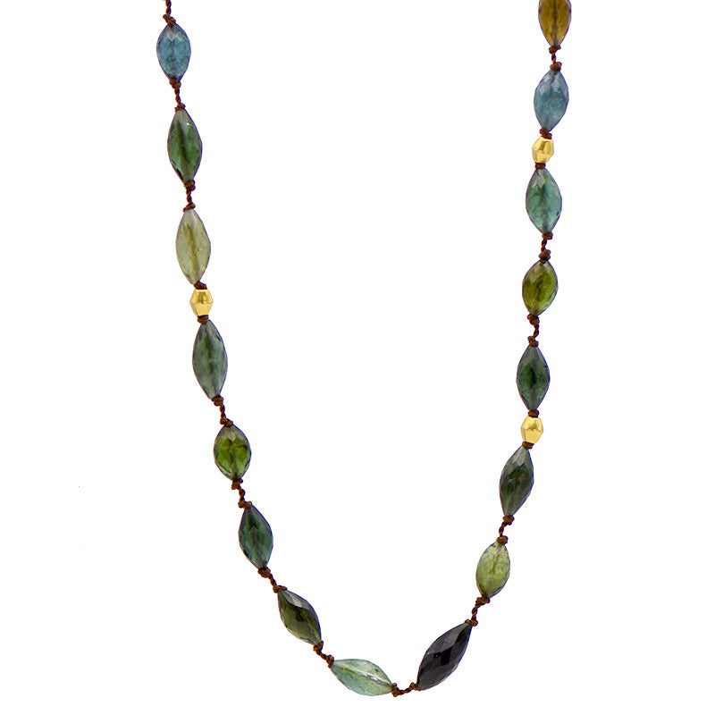 Blue/Green Tourmaline Necklace