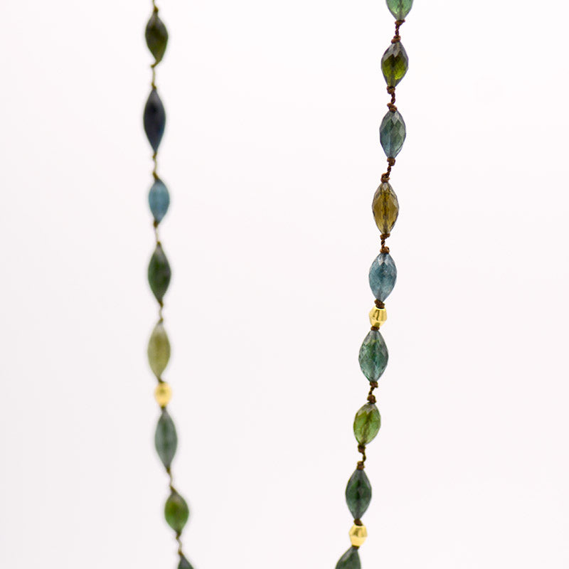 Blue/Green Tourmaline Necklace