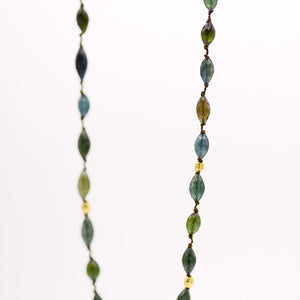 Blue/Green Tourmaline Necklace