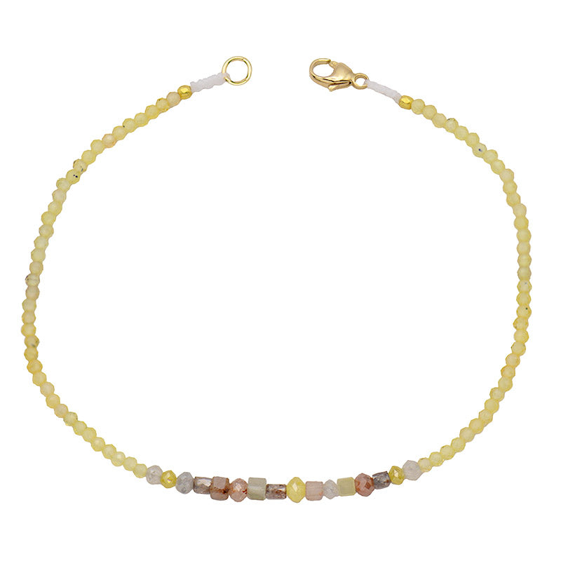 Yellow Sapphire & Diamond Bracelet