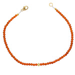 Carnelian & Diamond Bracelet
