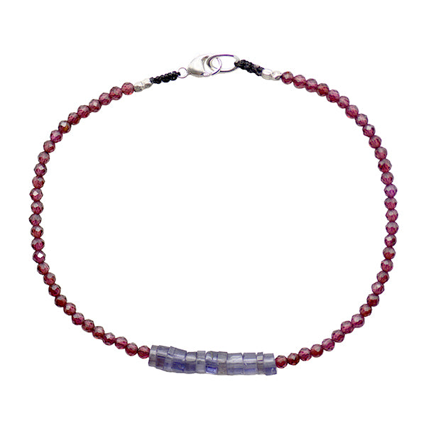 Garnet & Iolite Bracelet