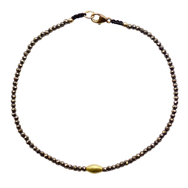 Pyrite & Gold Bracelet